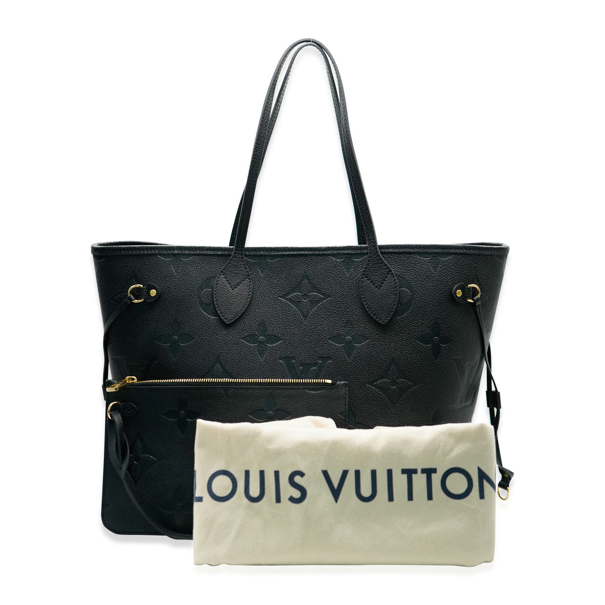 Louis Vuitton Black Monogram Empreinte Neverfull MM