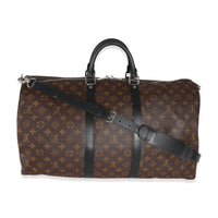 Louis Vuitton Monogram Macassar Keepall Bandoulière 55