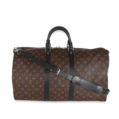 Louis Vuitton Monogram Macassar Keepall Bandoulière 55