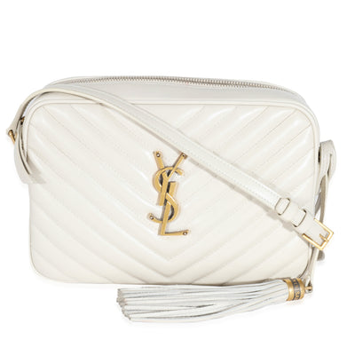 Saint Laurent Cream Calf Leather Lou Camera Bag