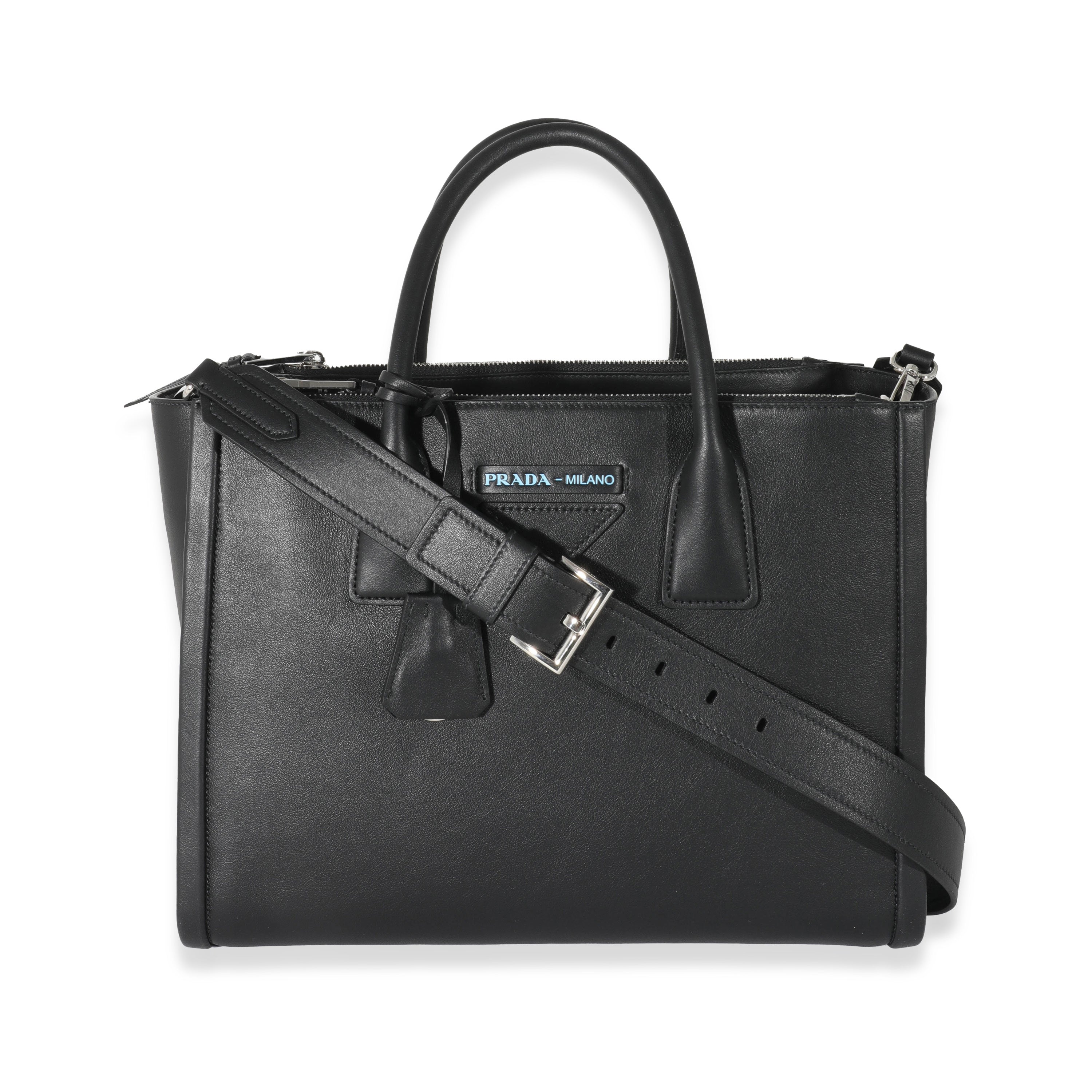 Prada Black Leather Grace Lux Concept Tote myGemma Item 132142