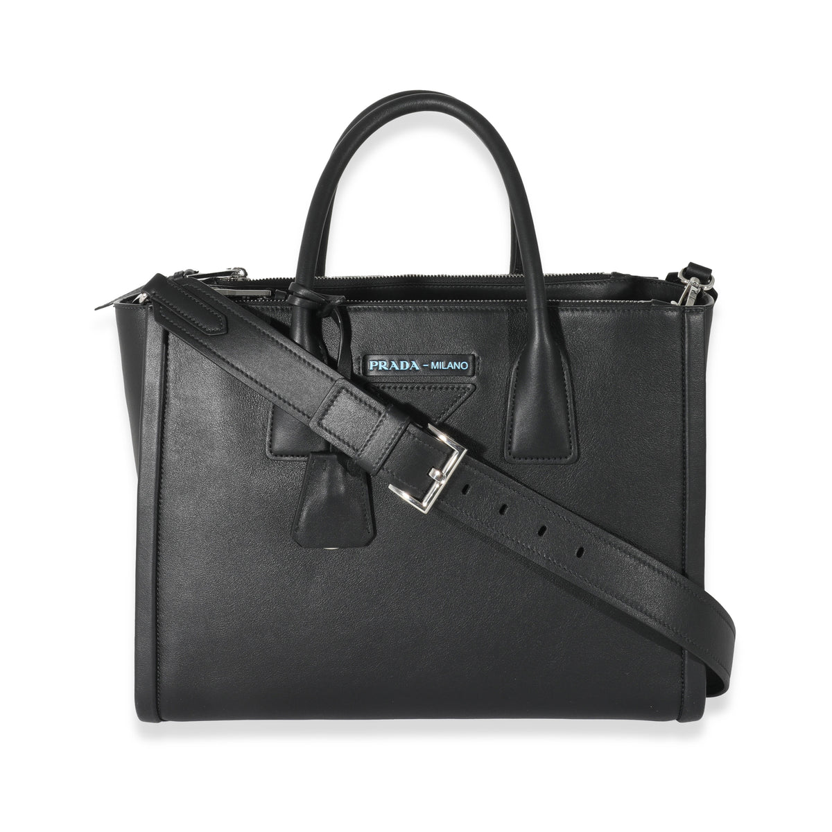 Prada Black Leather Grace Lux Concept Tote | myGemma | Item #132142