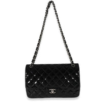 Chanel Black Patent Classic Jumbo Flap Bag