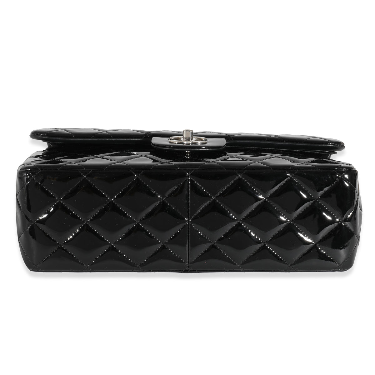 Chanel Black Patent Classic Jumbo Flap Bag