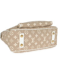 Louis Vuitton Blanc Monogram Jacquard Sabbia Cabas MM