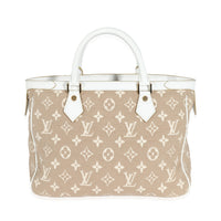 Louis Vuitton Blanc Monogram Jacquard Sabbia Cabas MM