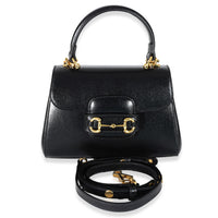 Gucci Black Leather Horsebit 1955 Mini Bag