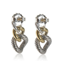 David Yurman Belmont Curb Link Drop Earrings in SS/ 18K Gold