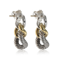 David Yurman Belmont Curb Link Drop Earrings in SS/ 18K Gold