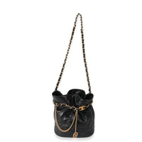 Chanel 23S Black Lambskin Small Bucket Bag