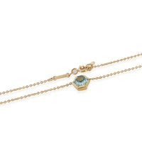 Tiffany & Co. Palomas Picasso Blue Topaz Studio Hexagon Pendant in 18k YG