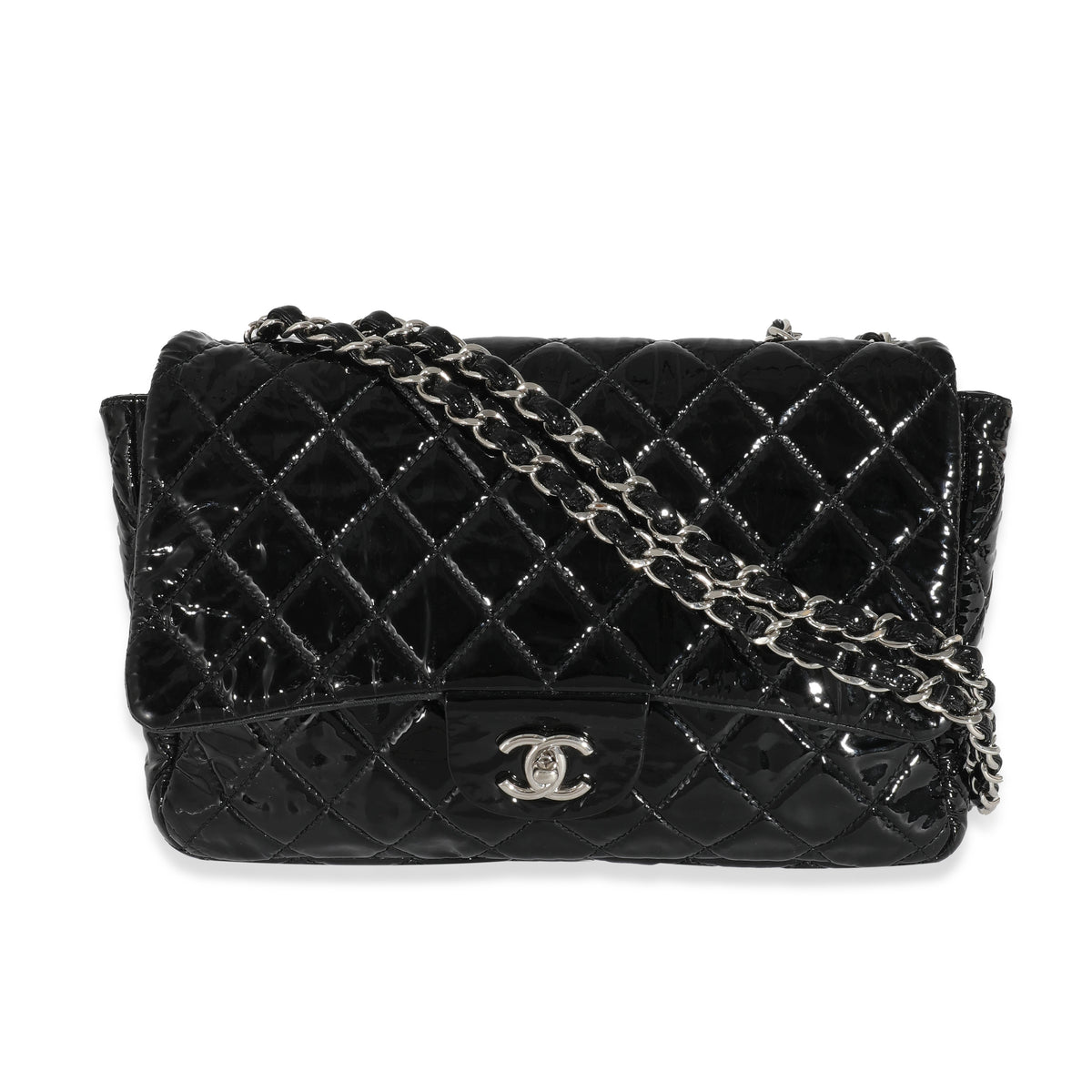 Chanel Black Patent Soft Jumbo Single Flap Bag, myGemma, NL