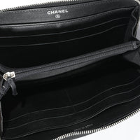 Chanel Black Quilted Patent Classic Continental Wallet