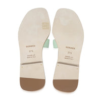 Hermes Vert Jade Epsom Oran Sandals