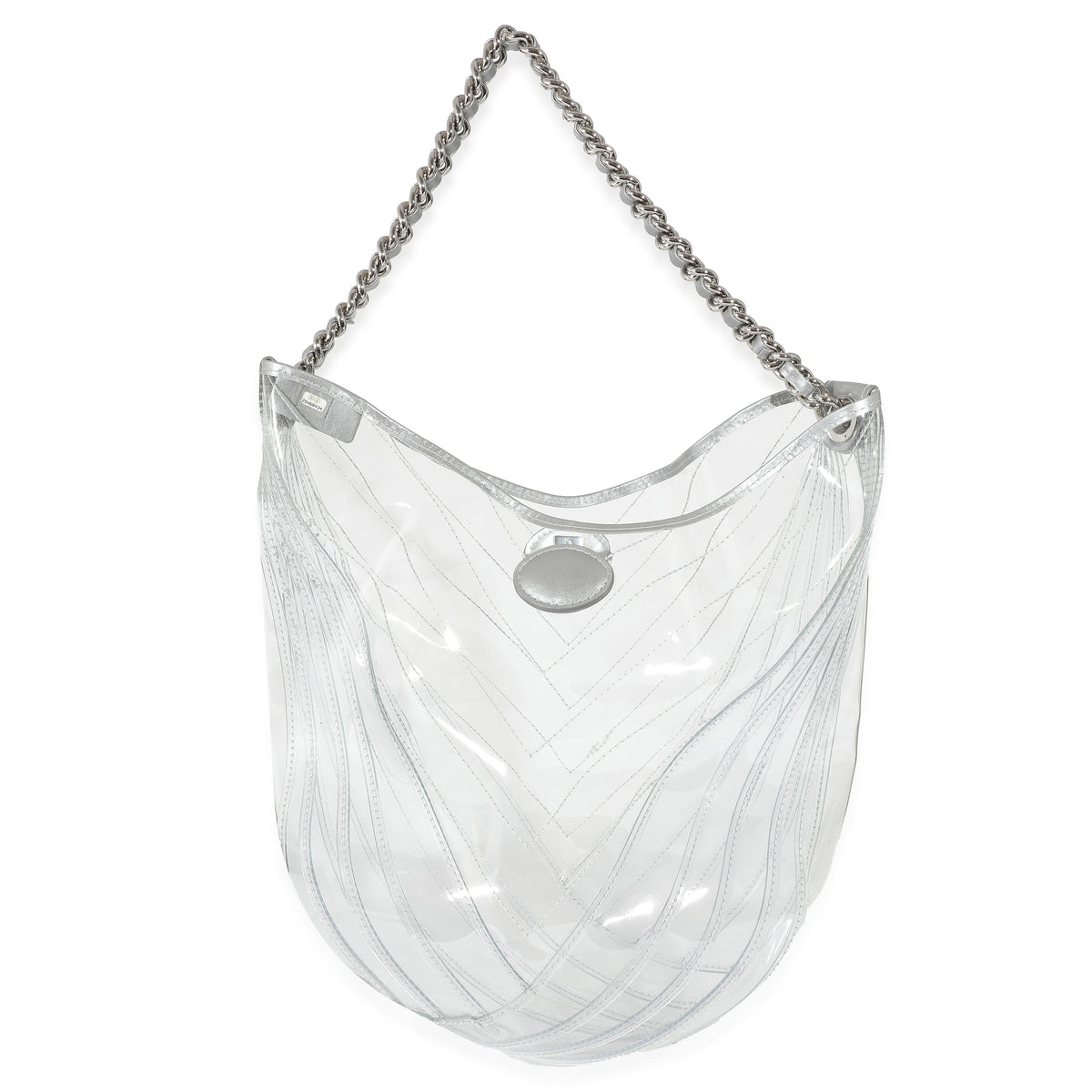 Chanel Runway Transparent PVC Teardrop Bucket Bag. Condition: 2., Lot  #15040