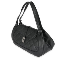 Chanel Black Caviar Mademoiselle Lock Shoulder Bag