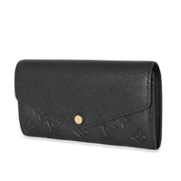 Louis Vuitton Black Empreinte Sarah Wallet