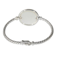 David Yurman Elements Mother of Pearl & Diamond Bracelet in Silver 0.07 CTW