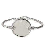 David Yurman Elements Mother of Pearl & Diamond Bracelet in Silver 0.07 CTW