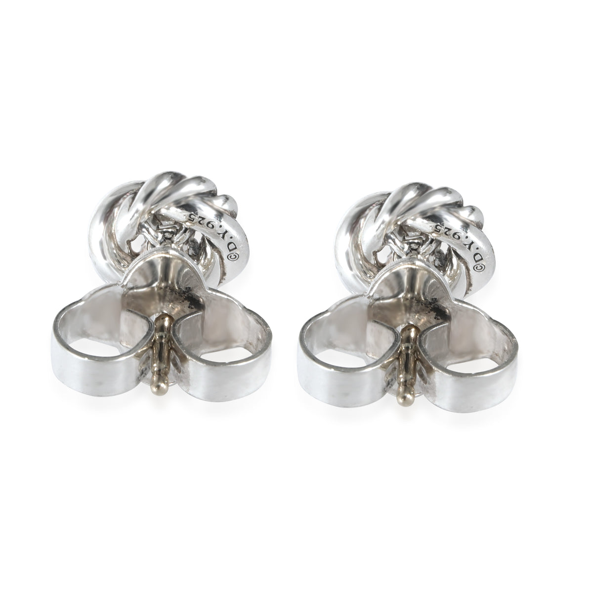 David Yurman Petite Infinity Diamond Stud Earrings in Sterling