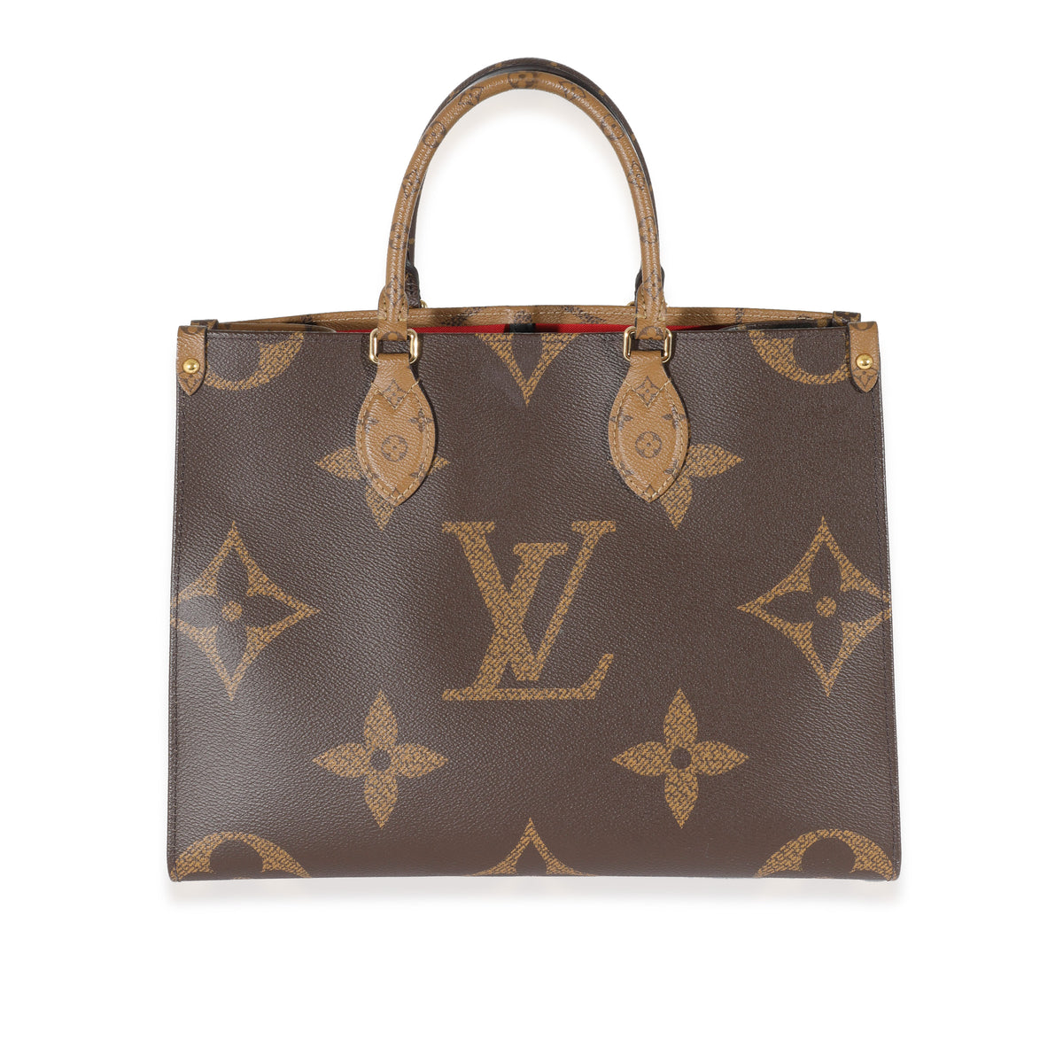 Louis Vuitton Green And Beige Giant Reverse Monogram Coated Canvas