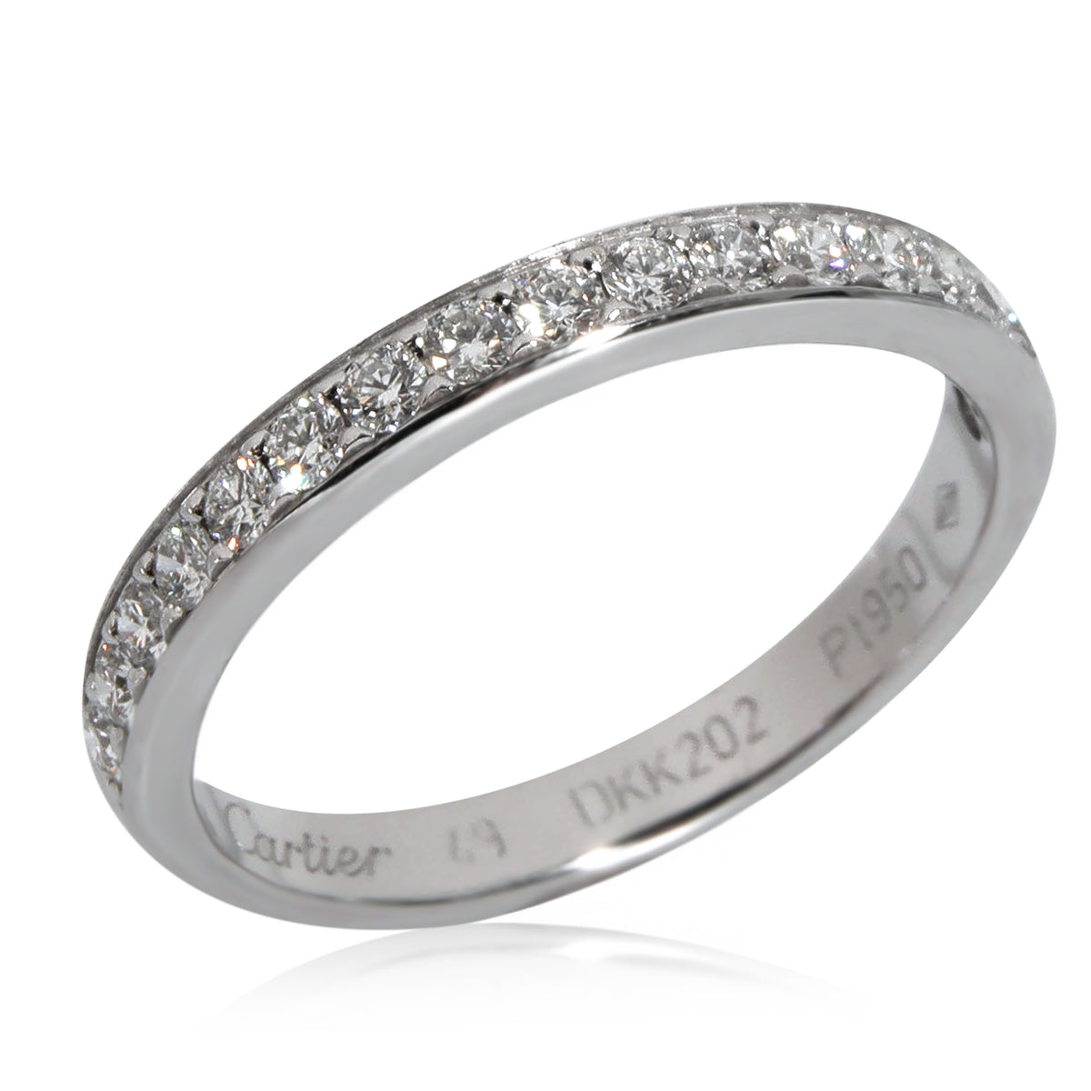 Cartier 1895 Wedding Band in  Platinum 0.27 CTW