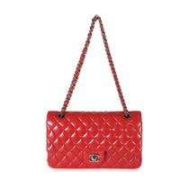 Chanel Red Lambskin Medium Classic Double Flap Bag