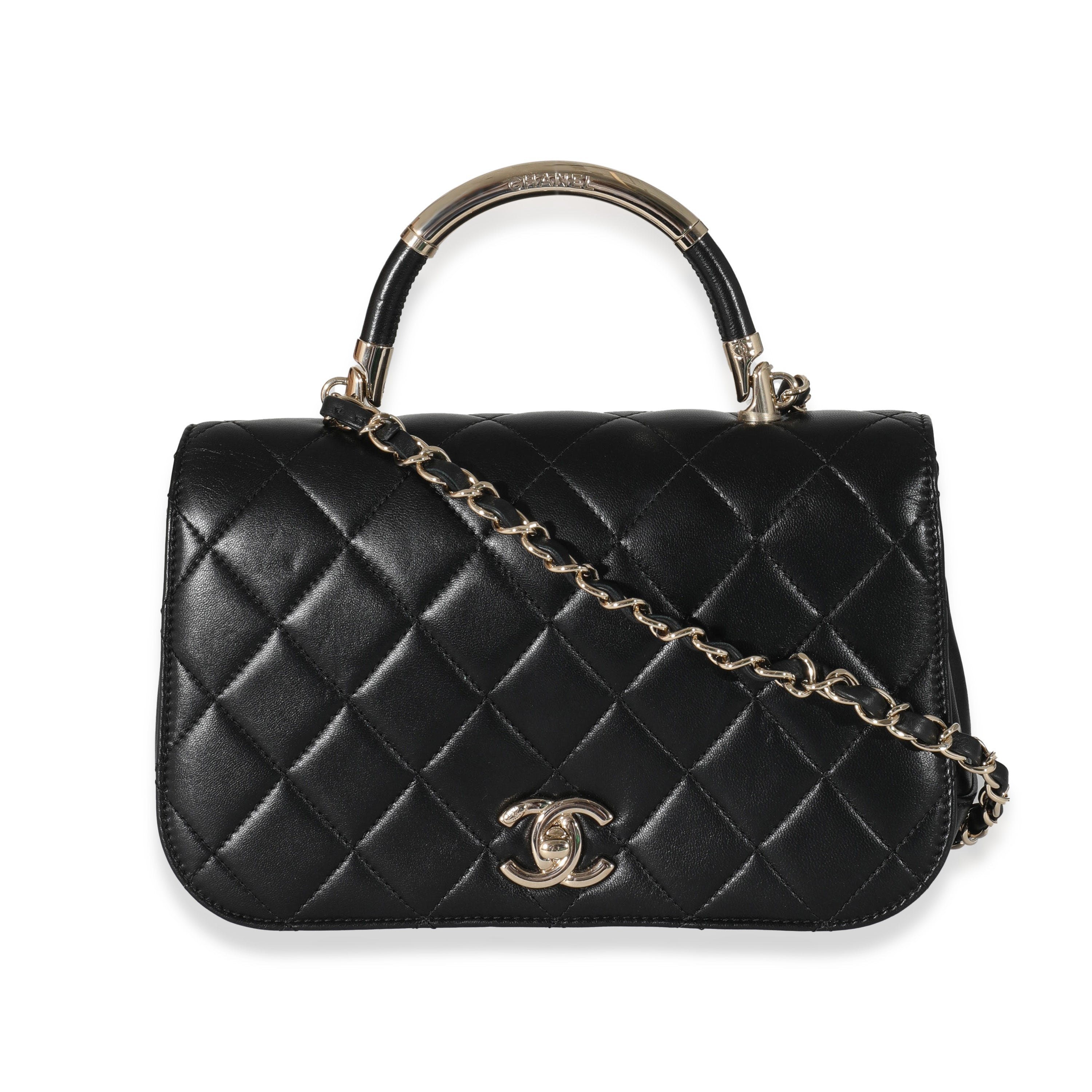 Chanel 17P Black Lambskin Chic Carry Flap Bag, myGemma, SG