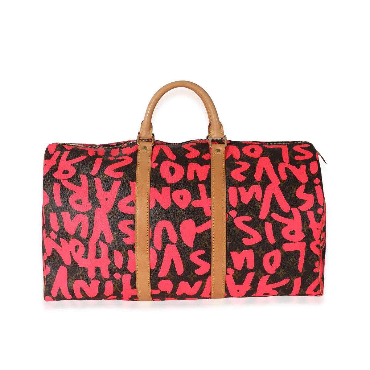 Louis Vuitton x Stephen Sprouse Pink Monogram Graffiti Keepall 50, myGemma, SG