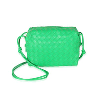 Bottega Veneta Parakeet Intrecciato Lambskin Small Loop Camera Bag