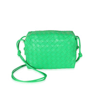 Bottega Veneta Parakeet Intrecciato Lambskin Small Loop Camera Bag