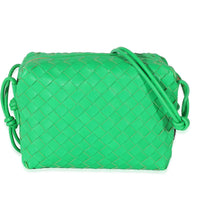 Bottega Veneta Parakeet Intrecciato Lambskin Small Loop Camera Bag