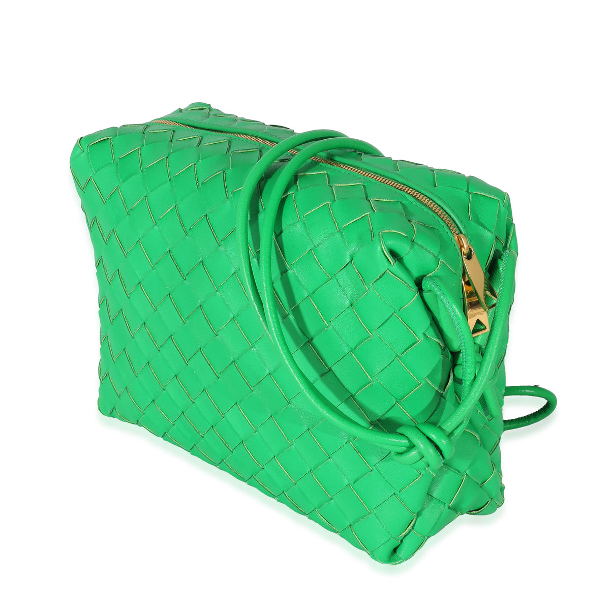 Bottega Veneta Mini Loop Leather Shoulder Bag - Parakeet