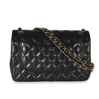 Chanel Black Quilted Lambskin Jumbo Classic Double Flap Bag