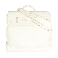 Louis Vuitton White Monogram Taurillon Leather Steamer PM