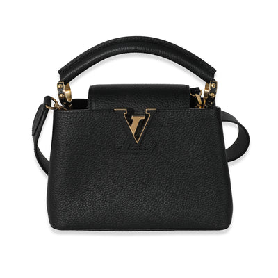 Louis Vuitton Black Taurillon Mini Capucines