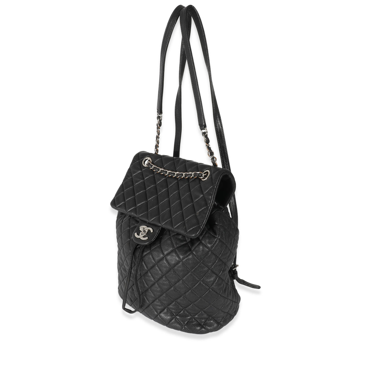 Chanel Black Quilted Lambskin Large Urban Spirit Backpack
