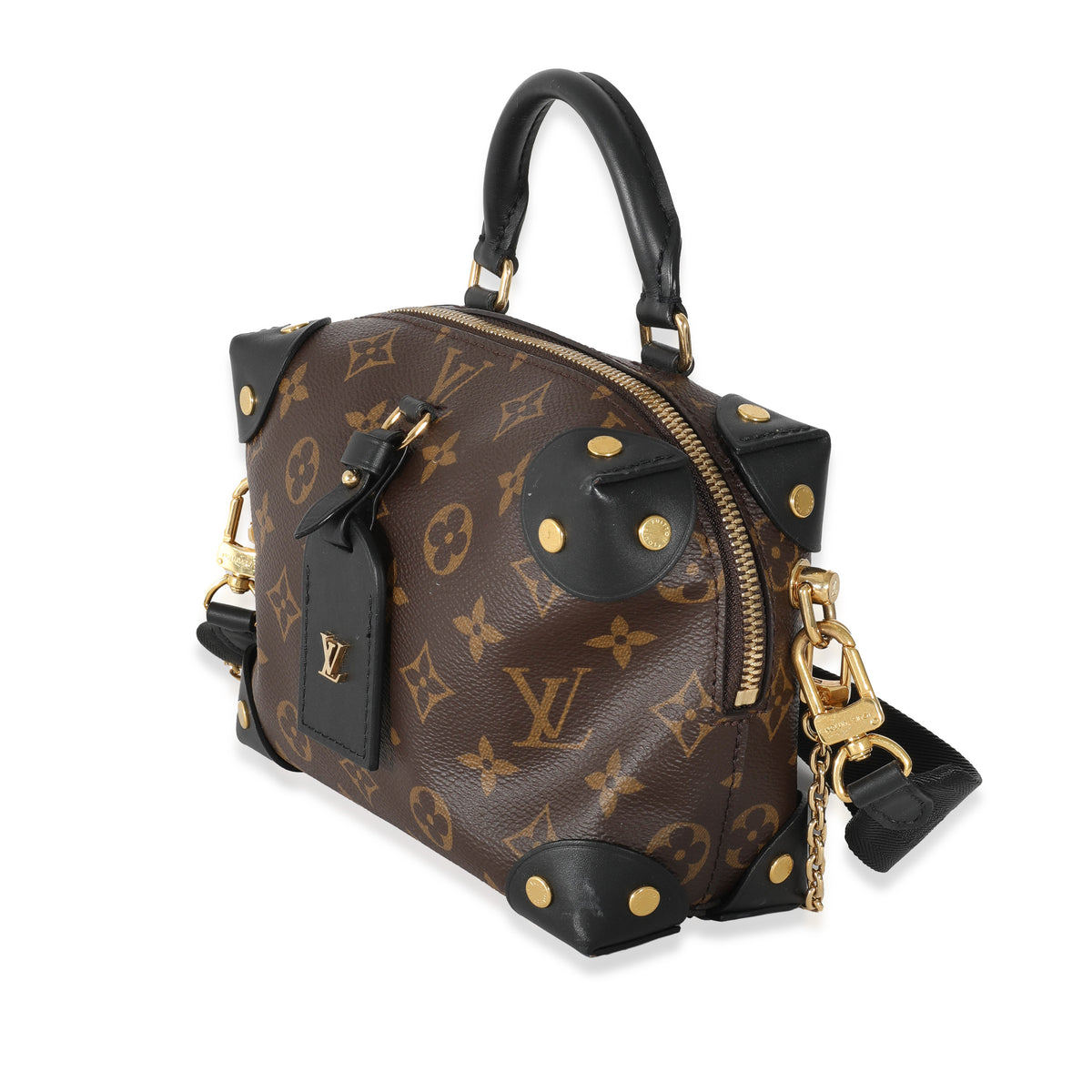 Louis Vuitton Brown Monogram Coated Canvas Petite Malle Souple