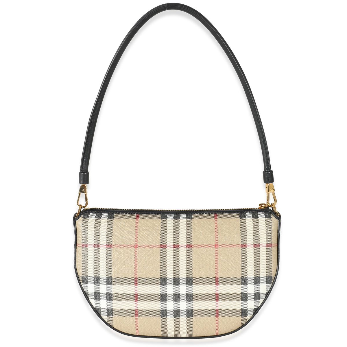 Burberry Vintage Check Archive Beige Canvas Olympia Bag