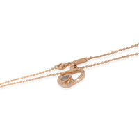 Chopard Happy Diamonds Double Hearts Pendant in 18K Rose Gold 0.18 CTW