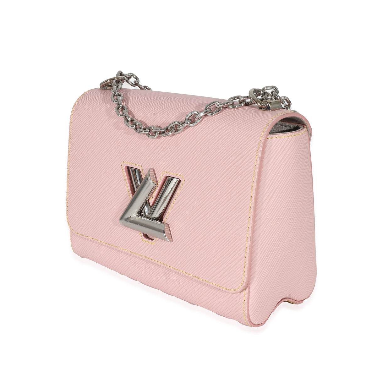 Louis Vuitton Twist MM Shoulder Bag Rose Ballerine Epi Leather