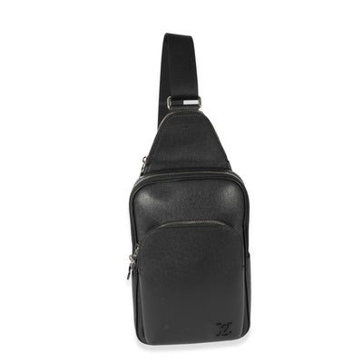 Louis Vuitton Black Taiga Avenue Sling Bag