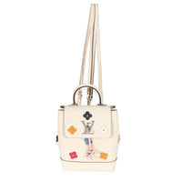 Louis Vuitton Creme Calfskin Mechanical Flower Lockme Mini Backpack