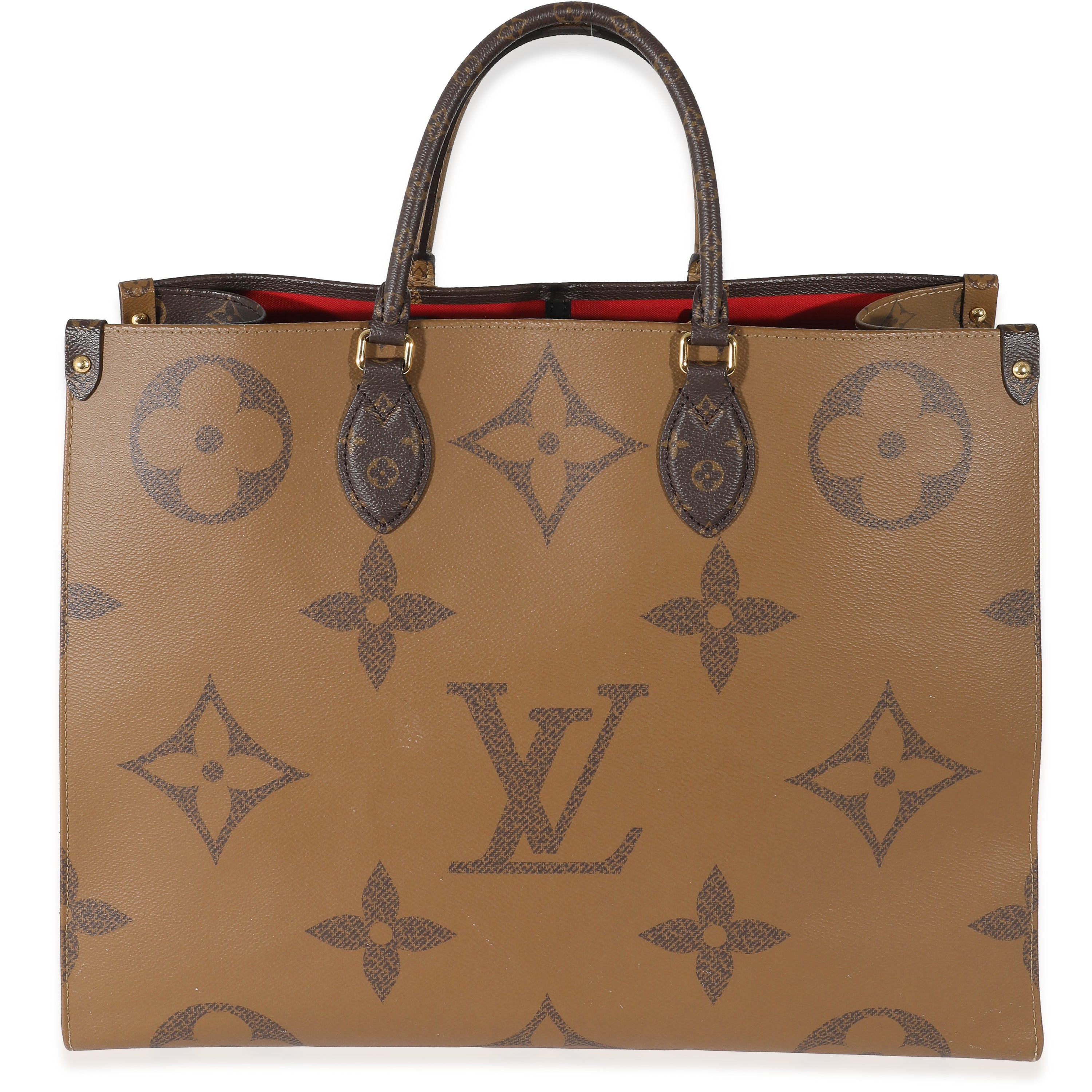 Louis Vuitton Pochette Monogram MM/GM Beige Lining in Canvas with