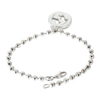 Gucci Interlocking G Ball Bead Bracelet in Sterling Silver