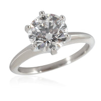 Tiffany & Co. Diamond Engagement Ring in  Platinum E VS2 2.04 CTW