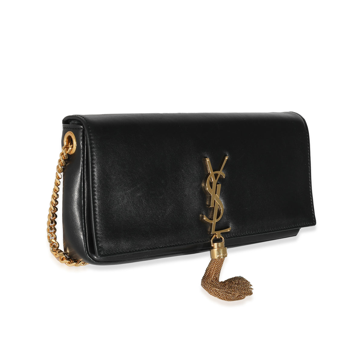 Saint Laurent Black Lambskin Kate 99 Tassel Bag myGemma Item