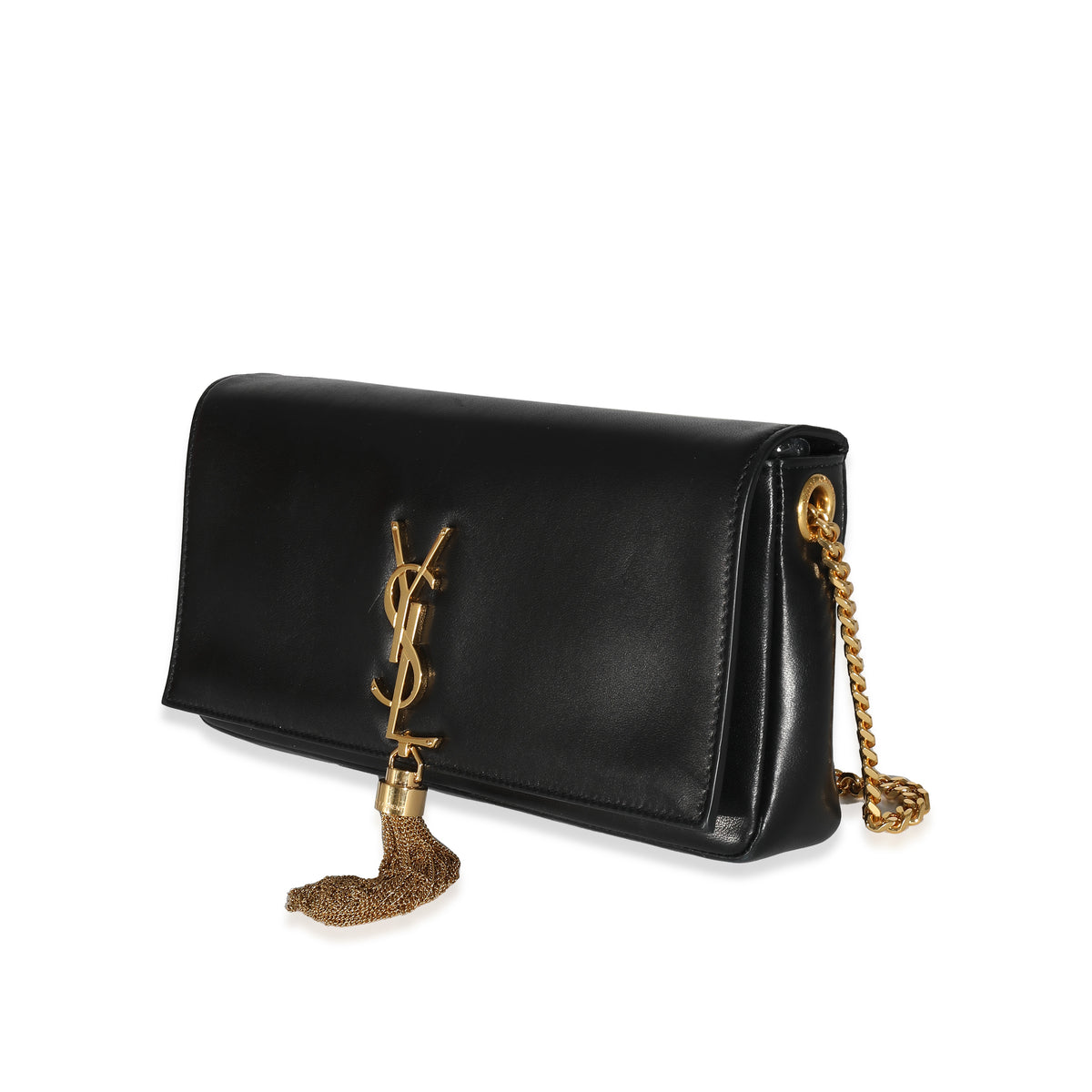 Saint Laurent Black Lambskin Kate 99 Tassel Bag