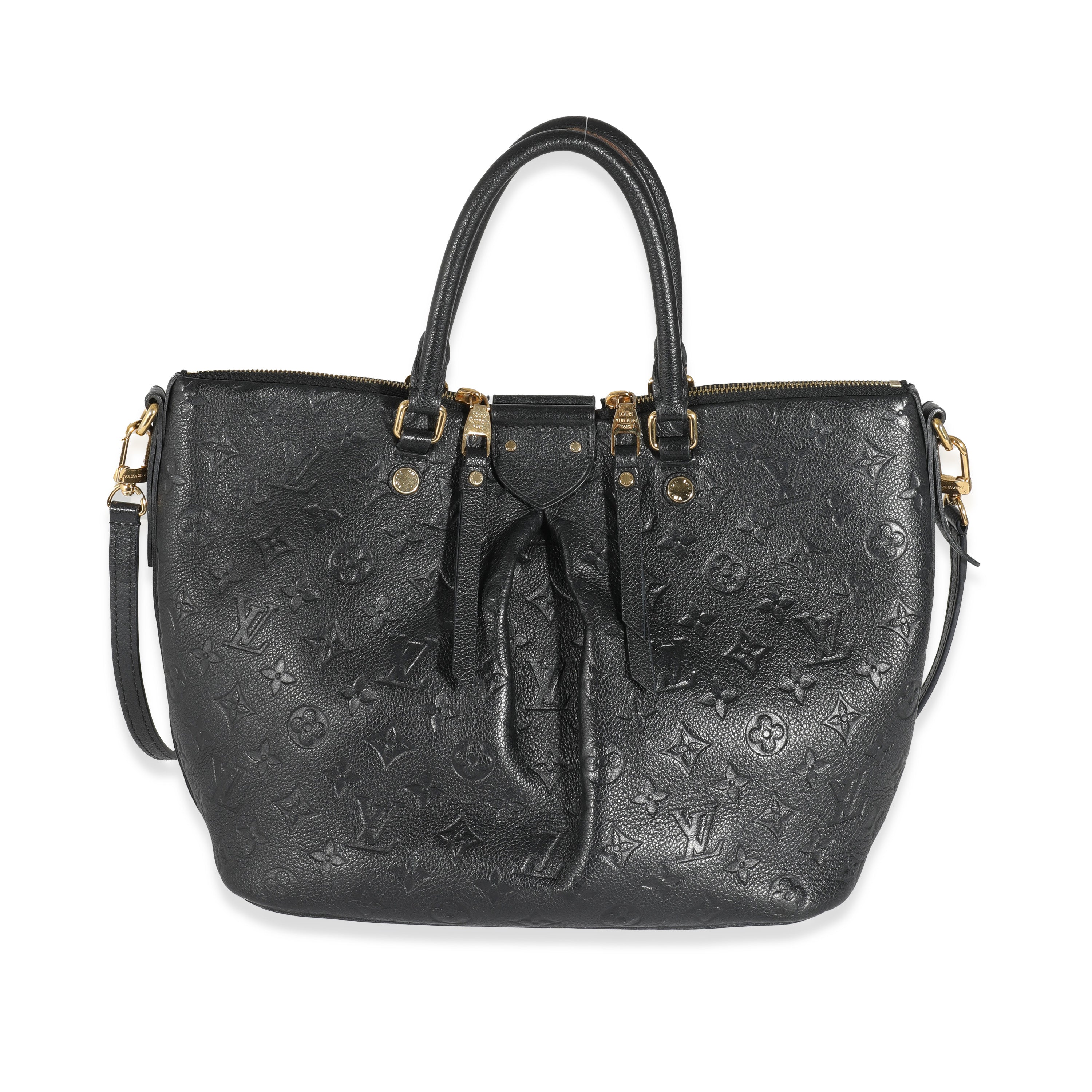 LOUIS VUITTON Black Monogram Empreinte Mazarine MM Bag