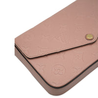 Louis Vuitton Rose Poudre Monogram Empreinte Félicie Pochette